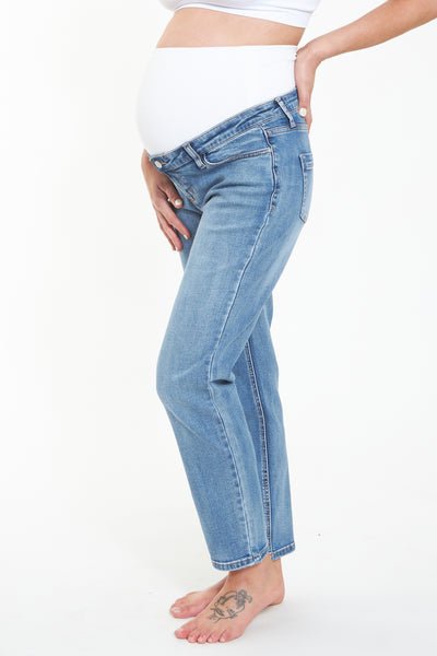 Cropped Umstandsjeans vintage wash