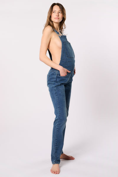 Organic Umstandsjeanslatzhose medium wash