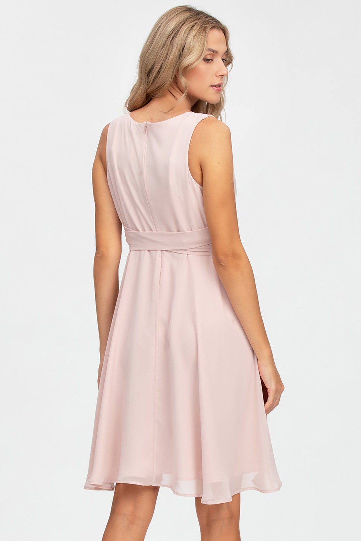 Umstandskleid rosa aus Georgette