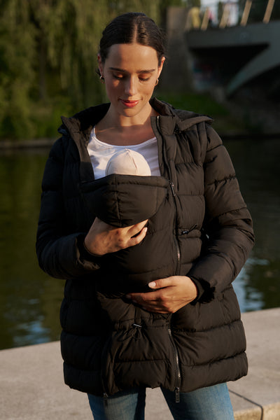 3 in 1 Eco Umstandsmantel, Tragejacke und Weste