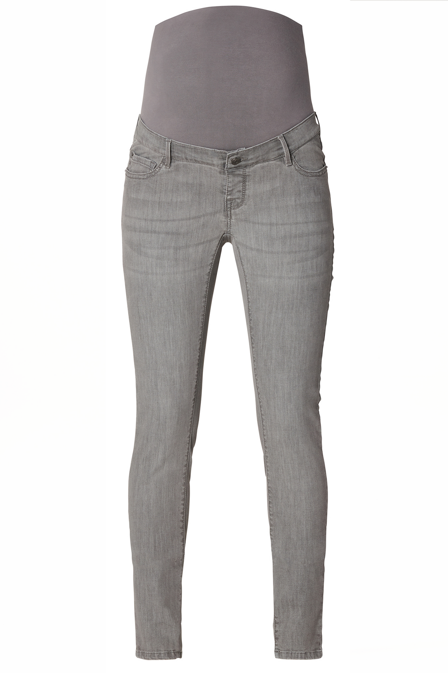 Skinny Umstandsjeans grau