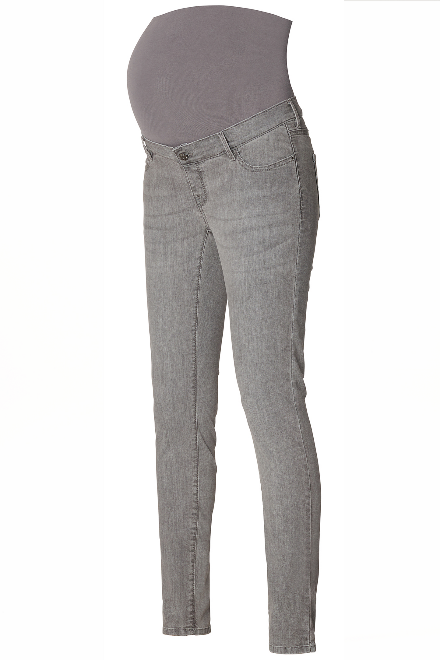 Skinny Umstandsjeans grau