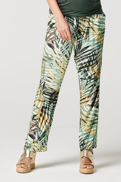 Umstandshose mit Palmen Print