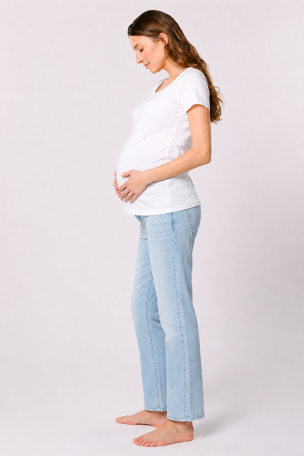Mom Fit Organic Umstandsjeans Light Wash MAM26AW42 4