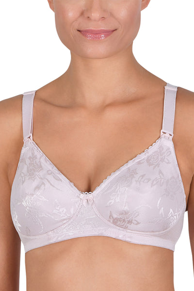 Naturana nursing bra with padded cups, pink