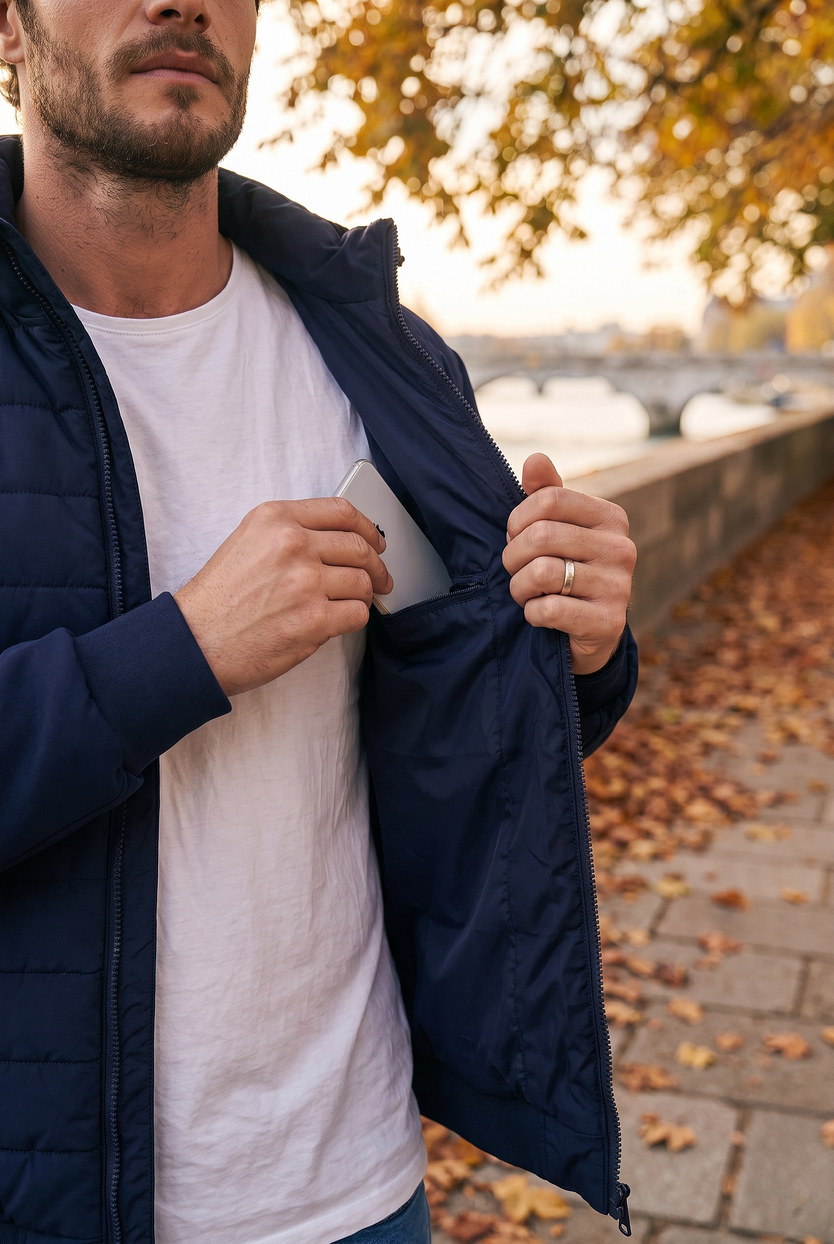 Papa Eco 2-in-1 Windbreaker Tragejacke navy MAM230182 6
