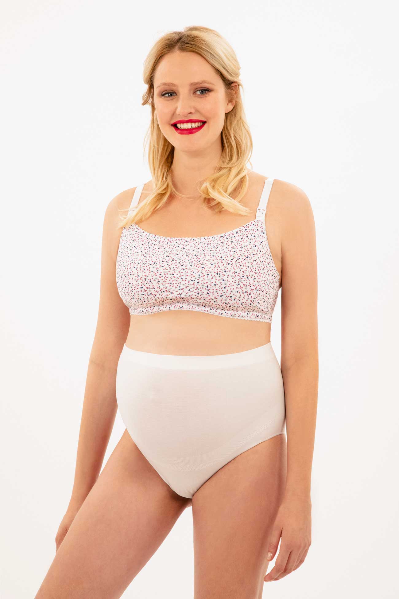 Flexibel anpassbarer Still BH mit Blümchen Print