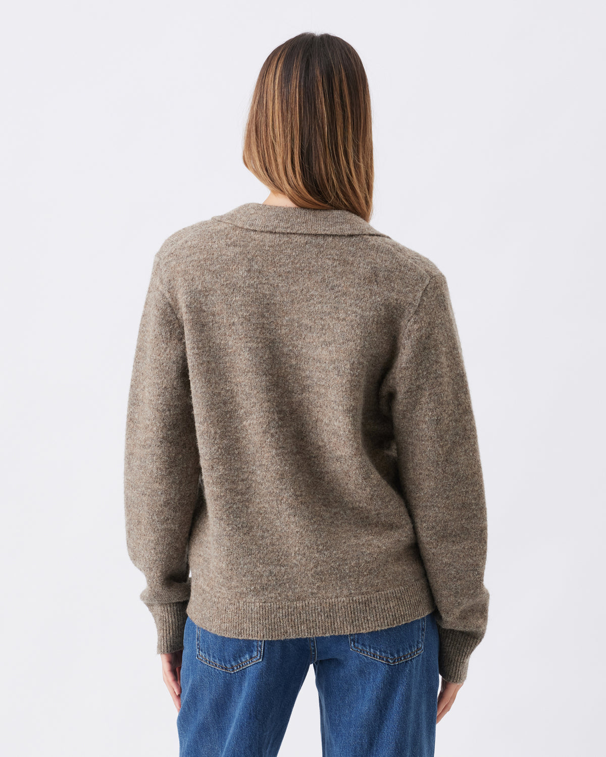 Umstands- und Still-Strickjacke mit Polokragen RIP26AW06 5