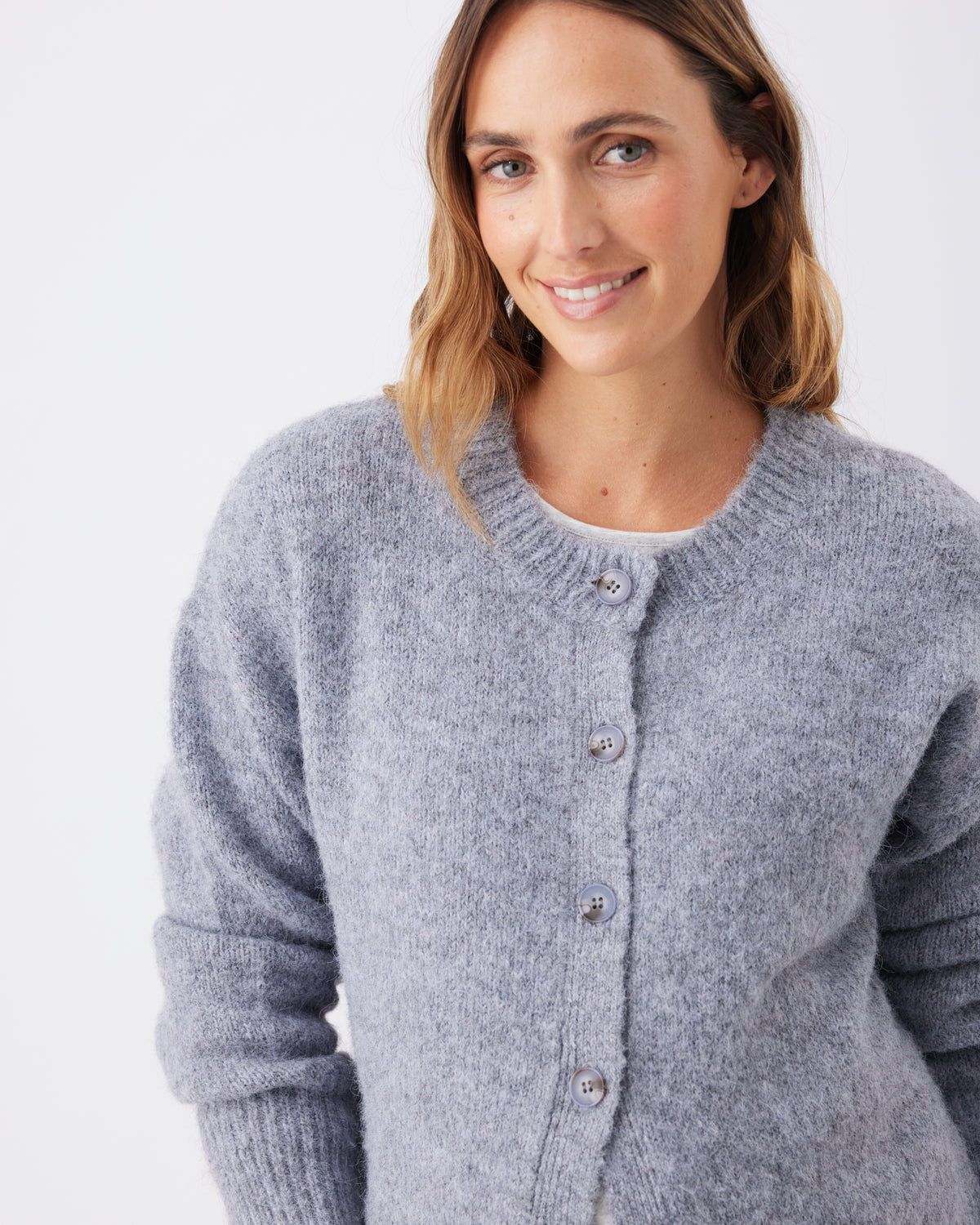 Umstands- und Still-Strickjacke mit Rundhals RIP26AW04 4