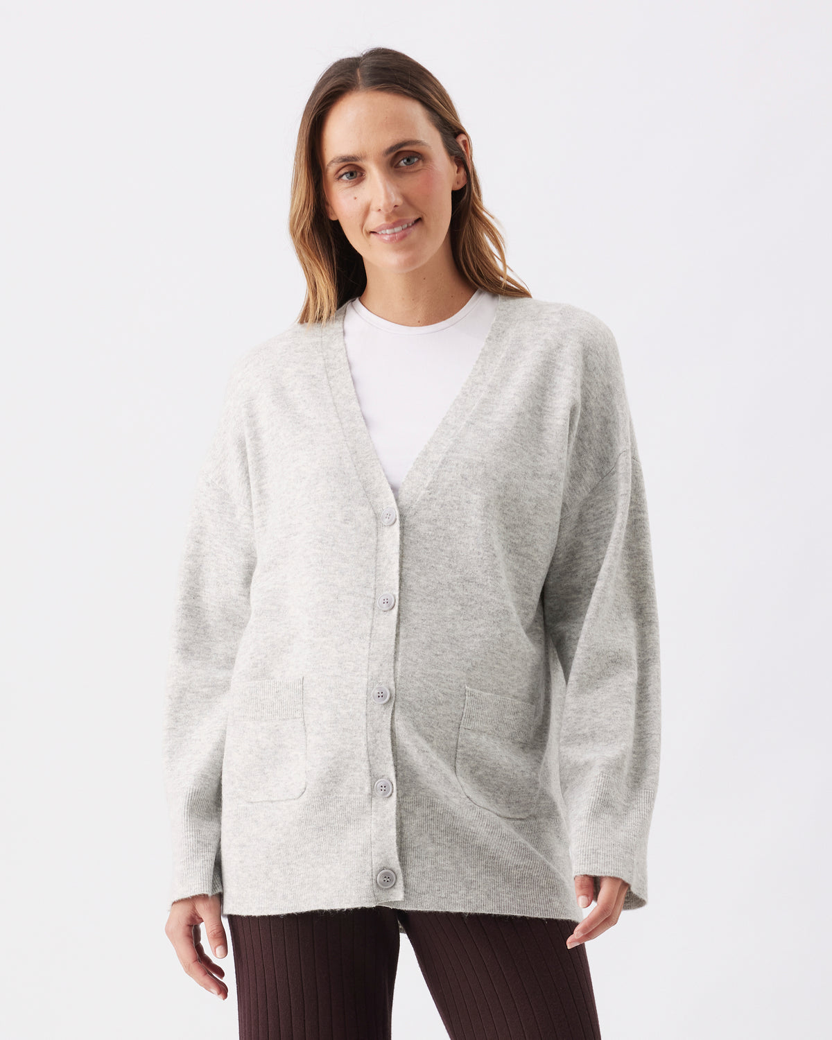Umstands- und Still-Strickjacke mit V-Ausschnitt RIP26AW08 3