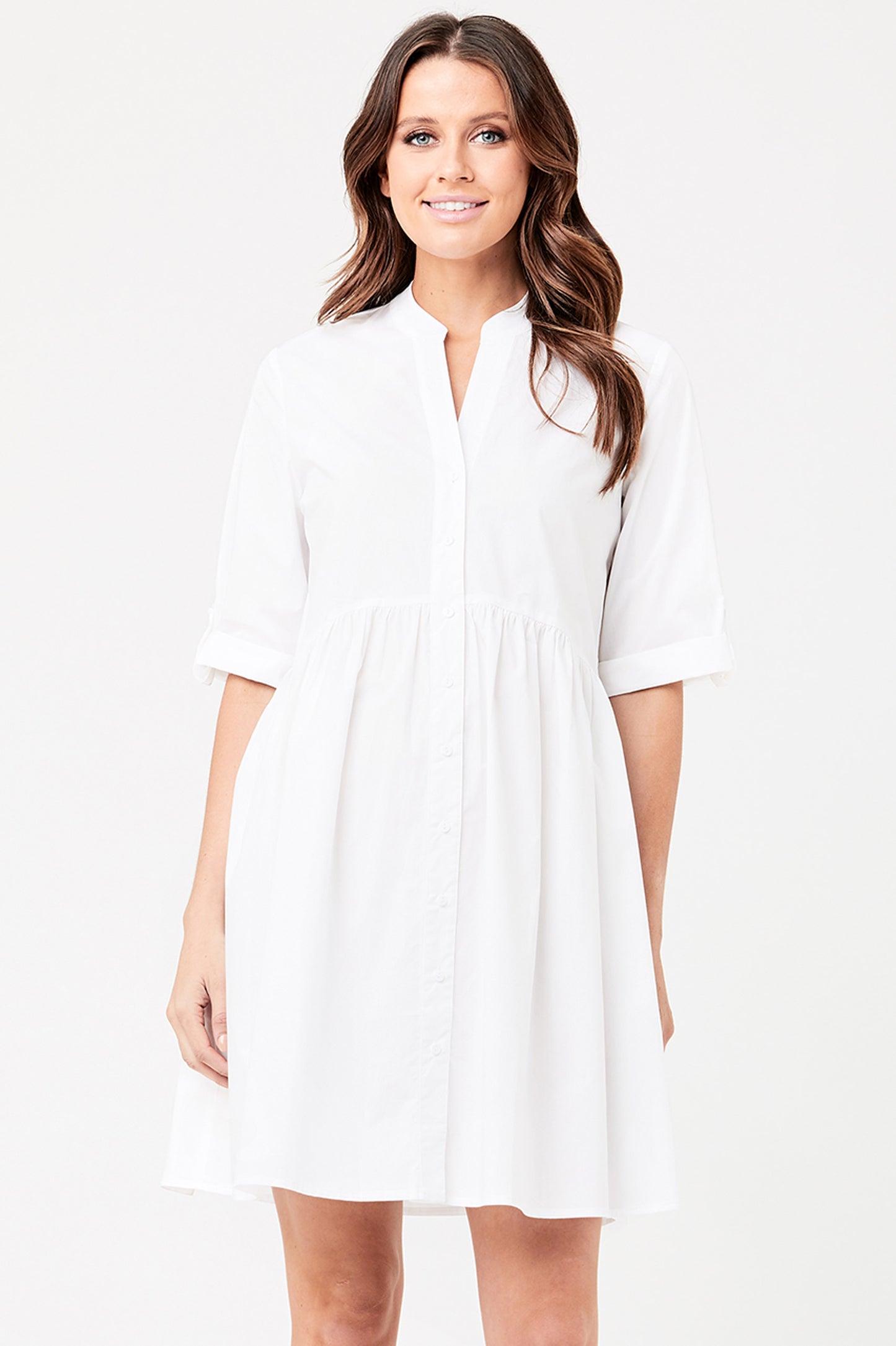 Umstands- und Stillkleid aus Popeline