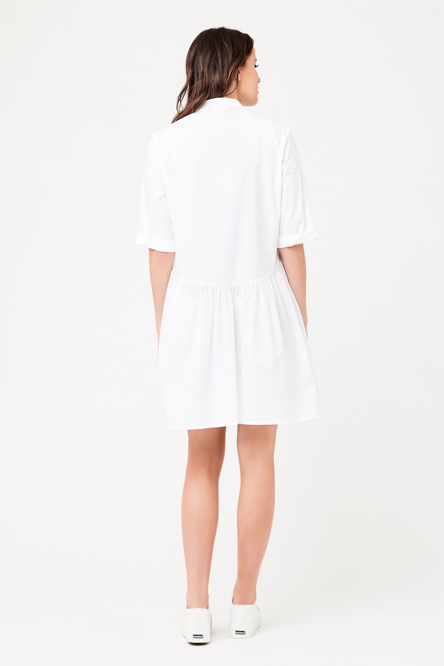 Umstands- und Stillkleid aus Popeline