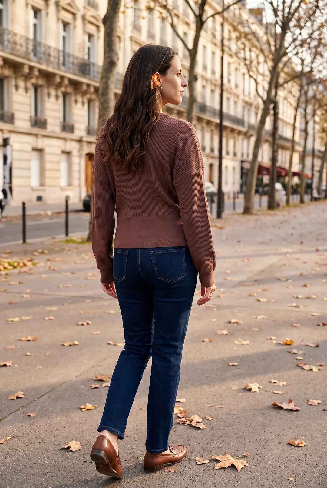 Umstands- und Stillpullover im Cross Over Design Moccha Mousse MAM26AW02 2