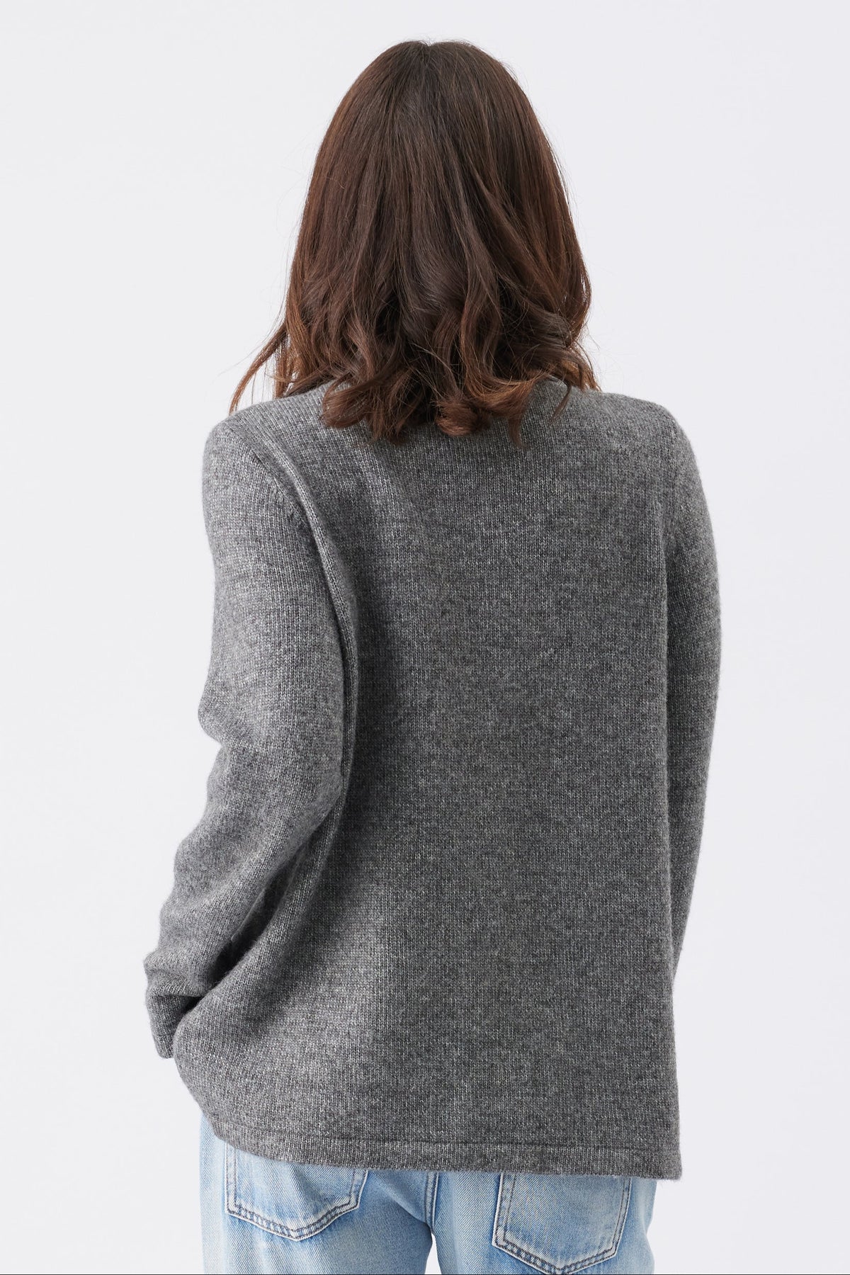 Umstands- und Stillpullover aus Strick mit Stehkragen RIP26AW23 4
