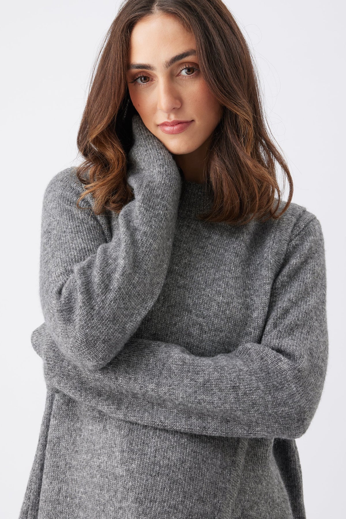 Umstands- und Stillpullover aus Strick mit Stehkragen RIP26AW23 5