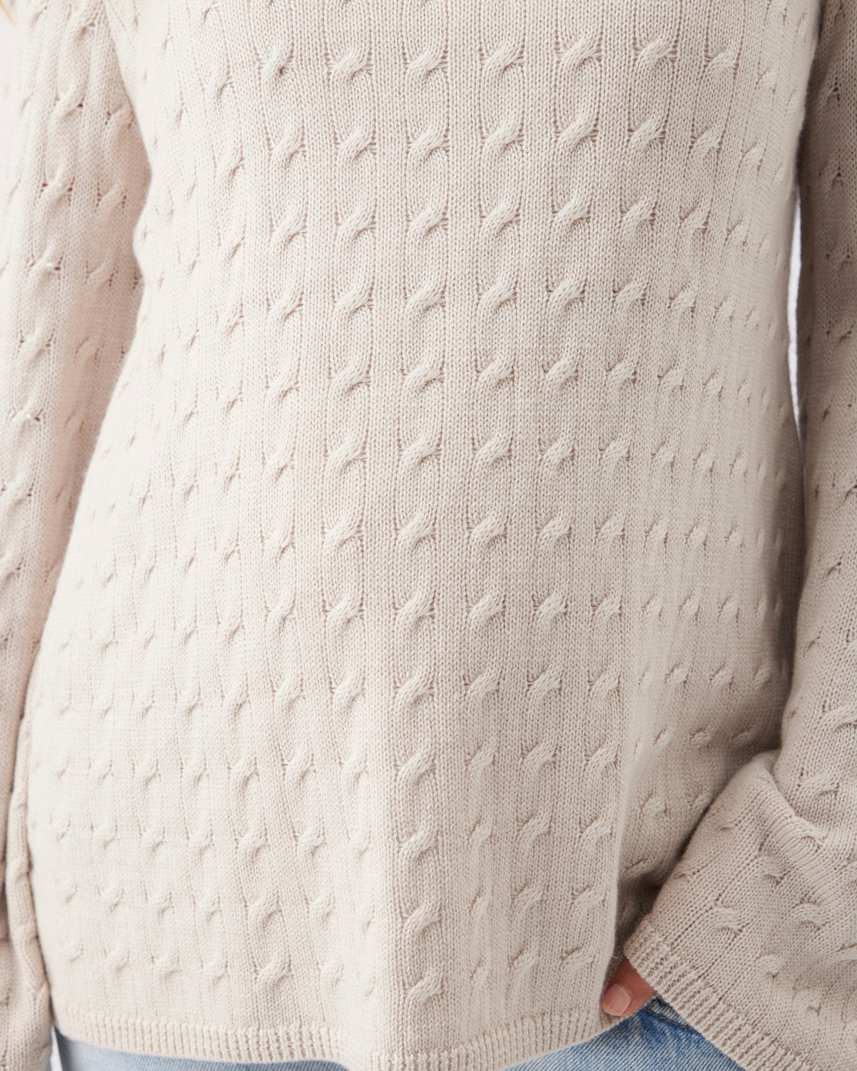 Umstands- und Stillpullover aus Zopfstrick RIP26AW07 7