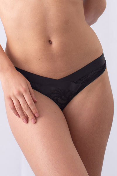 black lace maternity briefs