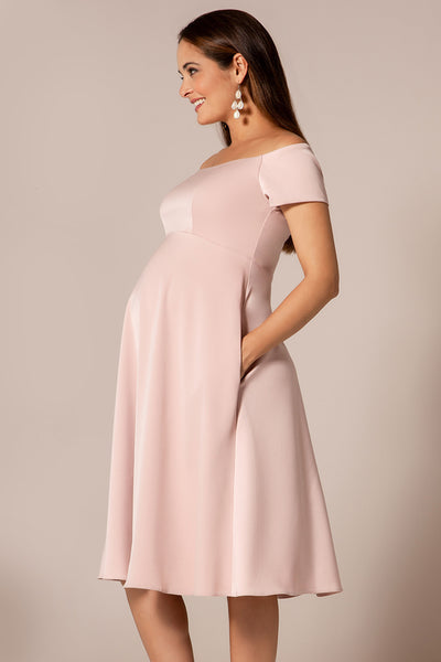 Umstandskleid mit U-Boot Ausschnitt Mellow Rose