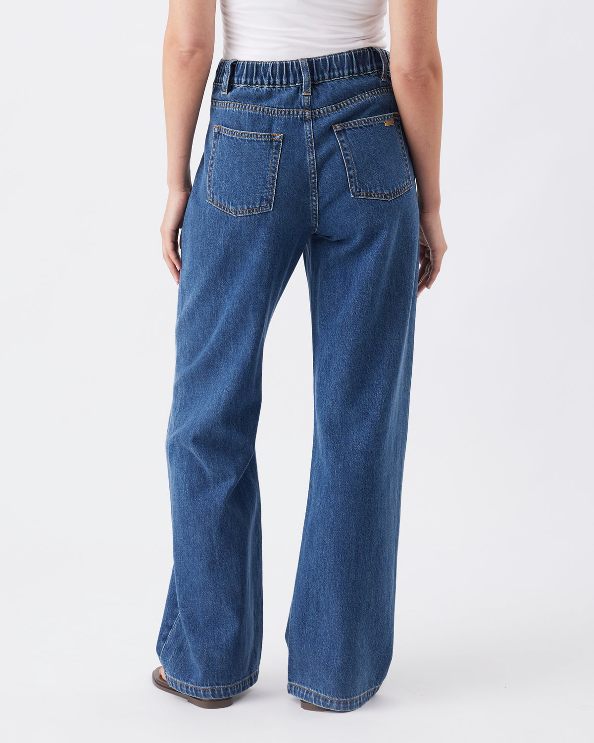 Wide Leg Umstandsjeans mit Überbauchbund RIP26AW05 3