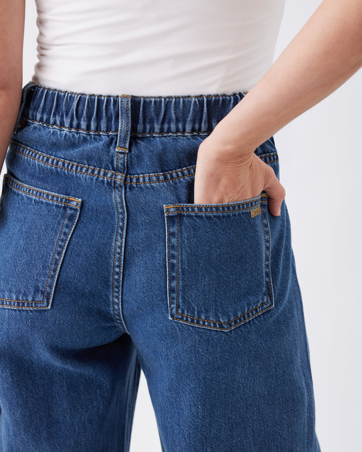 Wide Leg Umstandsjeans mit Überbauchbund RIP26AW05 4
